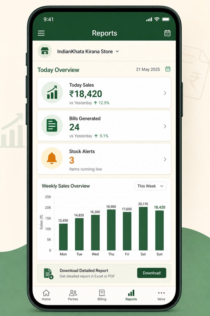 Daily accounts and reports, without an accountant.